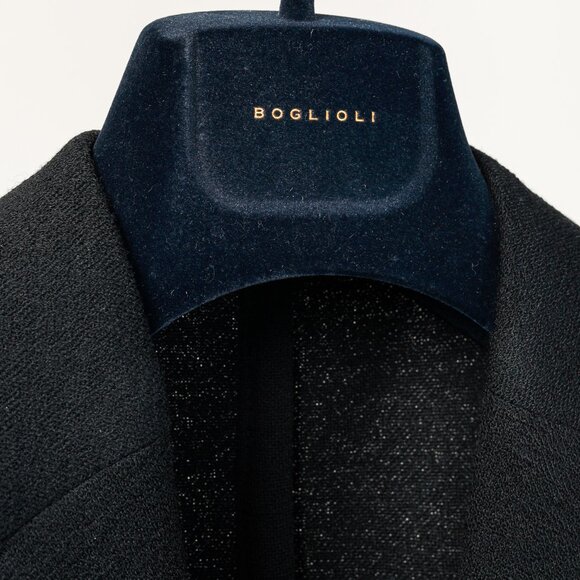 Boglioli Black Virgin Wool Knit K-Jacket Blazer - Picture 4 of 12